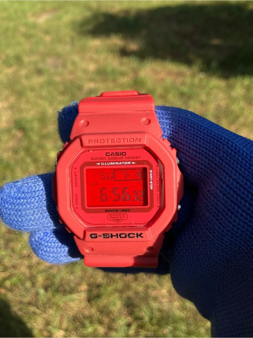 Custom G Shock Red Dw5600 Colorway